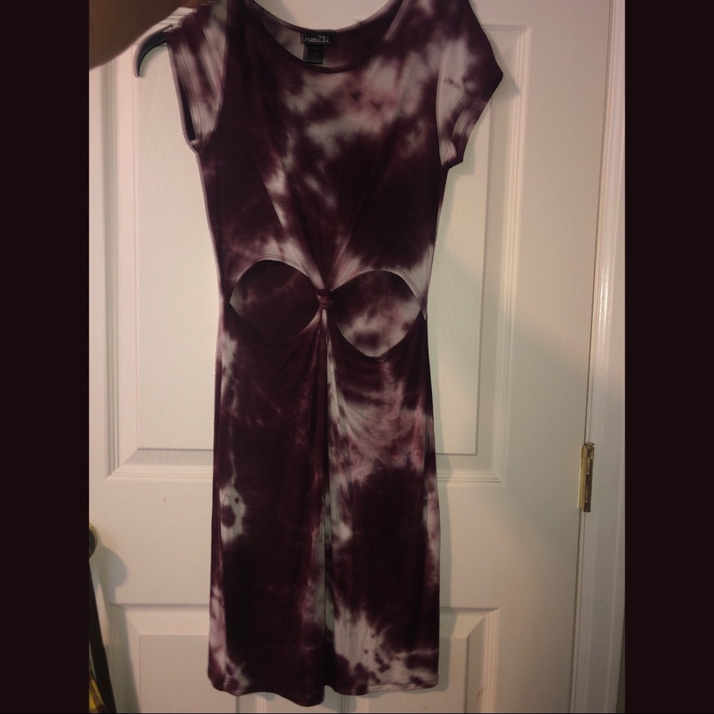 RUE21 purple tie dye dress